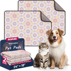 Washable Dog Pee Pads - Absorbent Reusable Puppy Training Pads, Waterproof Leak - Proof & Non - Slip for Crate Whelping Potty Training 48x48 (Pack of 2) - Image 11