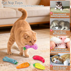Etekyer plush catnip pickle toy for chewing