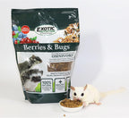 Exotic Nutrition Berries And Bugs ingredient showcase and grains