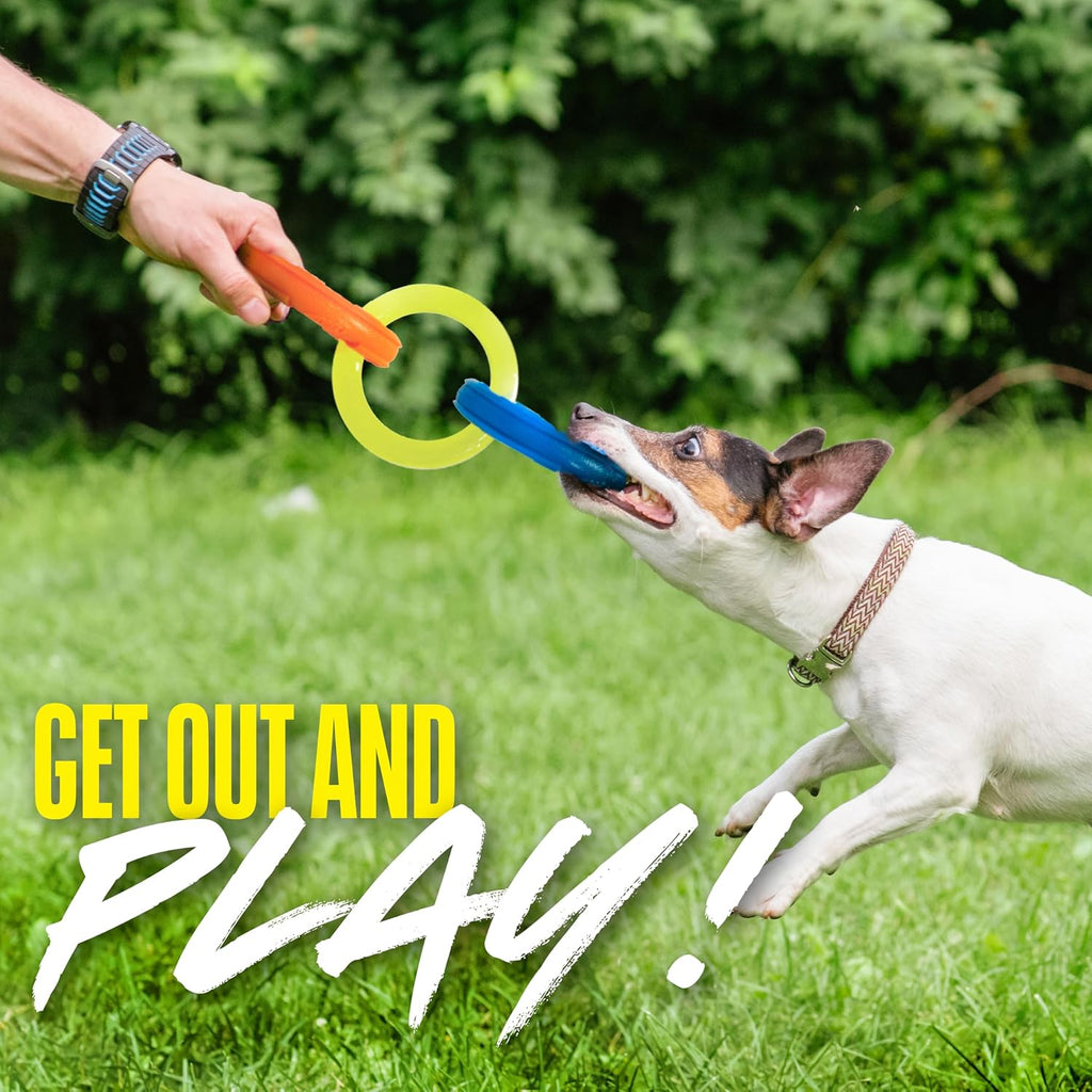Authentic USA imported Nerf Dog rubber tug ring