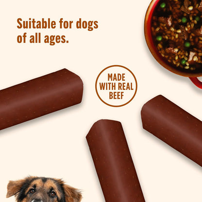 Nutrish rawhide free safe digestible dog bone treats pack of eleven
