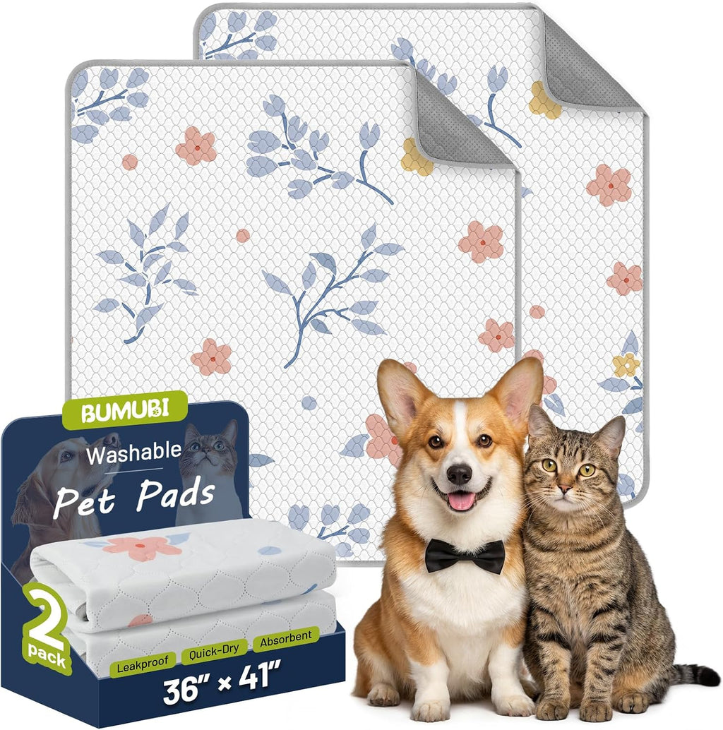 Washable Dog Pee Pads - Absorbent Reusable Puppy Training Pads, Waterproof Leak - Proof & Non - Slip for Crate Whelping Potty Training 48x48 (Pack of 2) - Image 10
