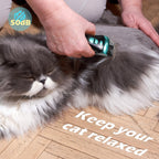 FuzzyFix cat shaver showing the integrated LED light for grooming paws