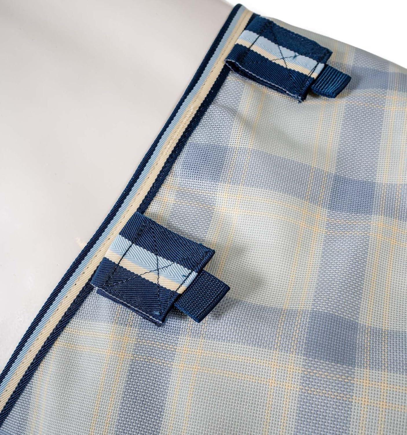 Detachable hood attachment on Horseware pony fly sheet