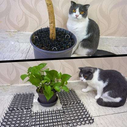 TSLBW cat scat mat set with U-shaped installation pegs