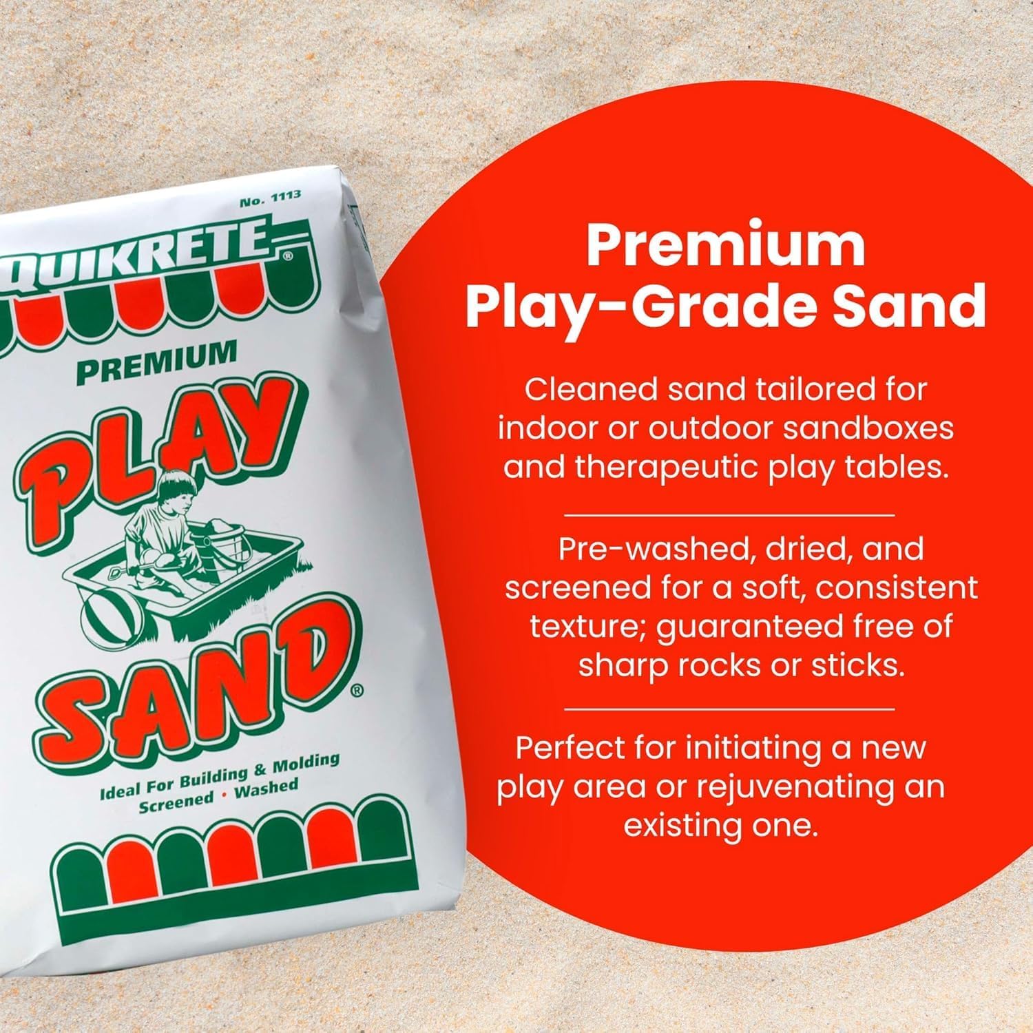 Child playing with ShahCo filtered sandbox sand