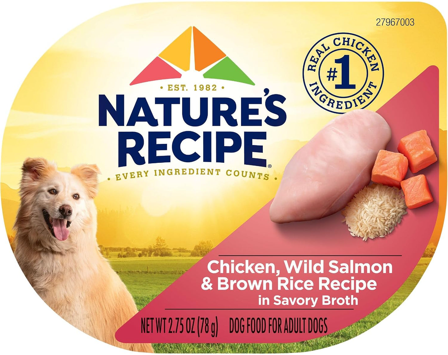Nature's Recipe Chicken, Salmon and Turkey Recipes Variety Pack Wet Dog Food, 12-2.75 oz. Cups, 2 Count - Image 10