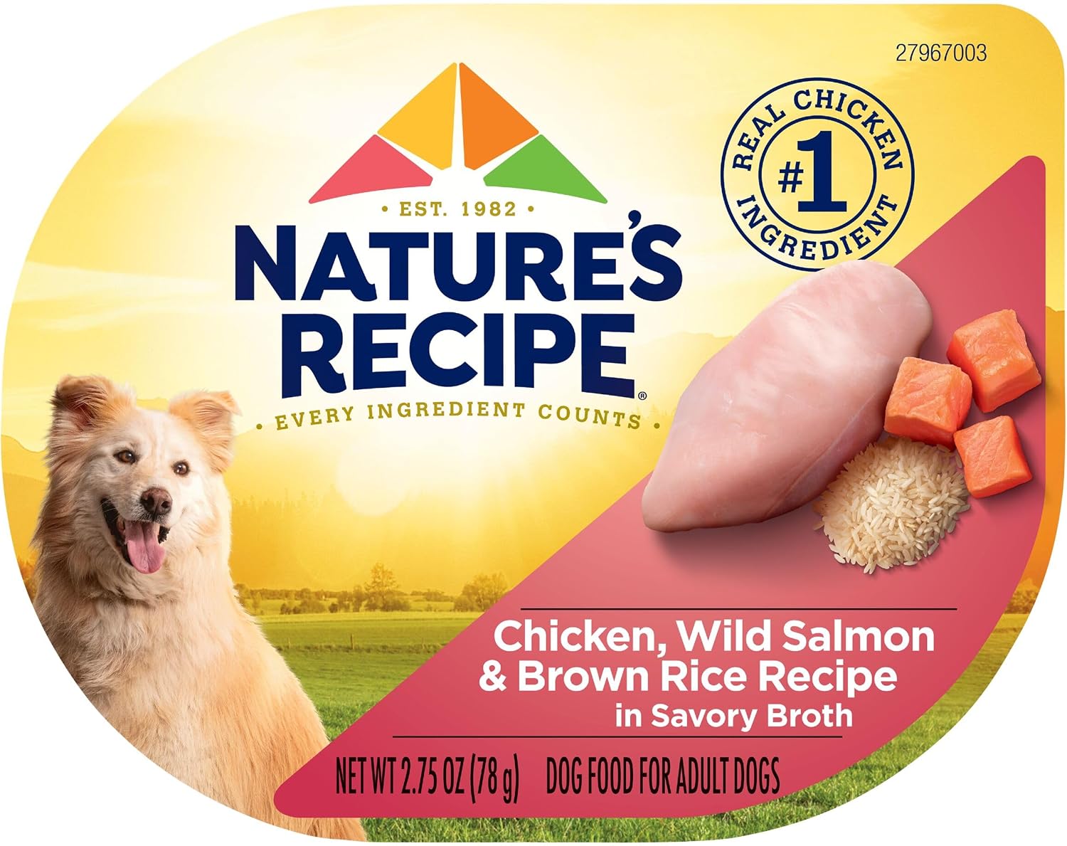 Nature's Recipe Chicken, Salmon and Turkey Recipes Variety Pack Wet Dog Food, 12-2.75 oz. Cups, 2 Count - Image 10