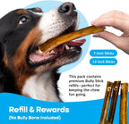 Thick natural beef bully sticks for dental health