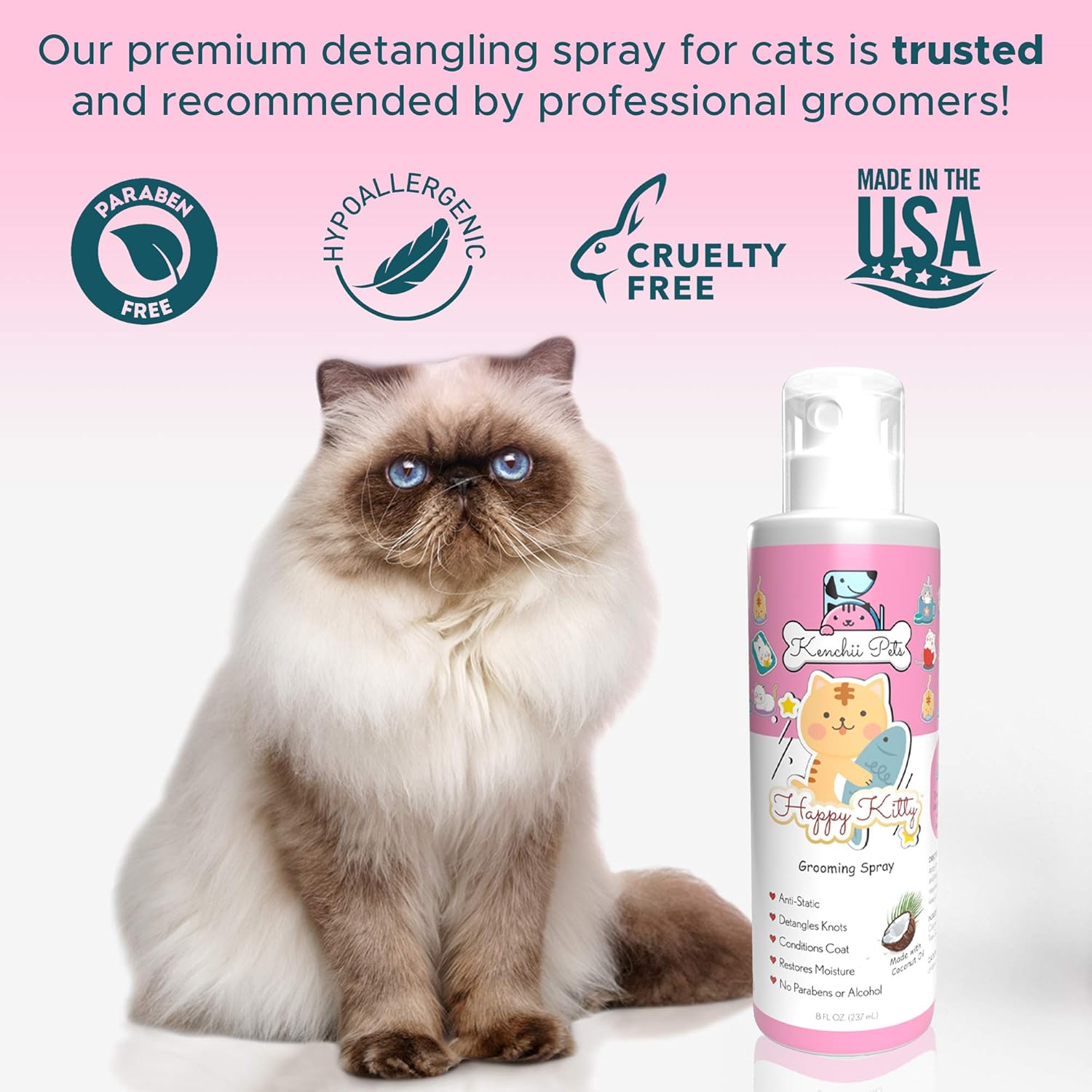Pet grooming supplies for kittens and cats