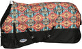 WeatherBeeta ComFiTec Essential Standard Neck Medium Horse Blanket front view showing twin adjustable buckle front closures.