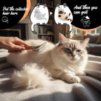 OGNWFUNK furever cat fur keychain showing the stretching cat design variant.