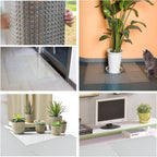 Bytebay scat mat set used as a barrier for potted plants