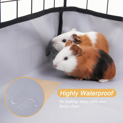 Close up of waterproof fabric and velcro fasteners for pet cage
