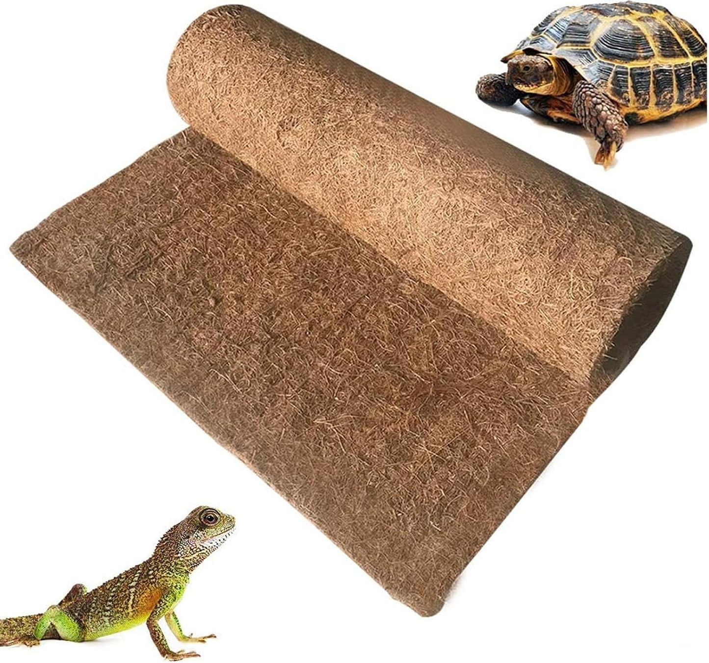 Hamiledyi reptile carpet natural coconut fiber substrate front view layout