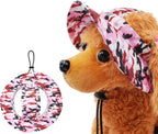 Detailed texture of polyester fabric on pet cap