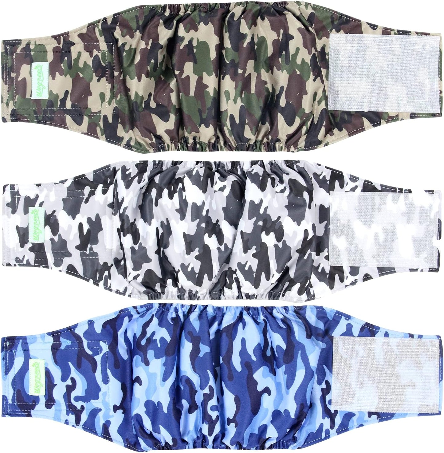 wegreeco Washable Male Dog Belly Band (Stylish Pattern) - Pack of 3 - Dog Diapers Male - Washable Male Dog Belly Wrap (Interstellar, Medium) - Image 14