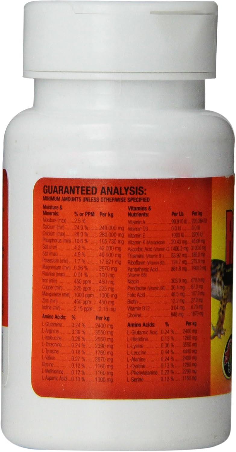 Zoo Med ReptiVite D3 free supplement bottle close up view