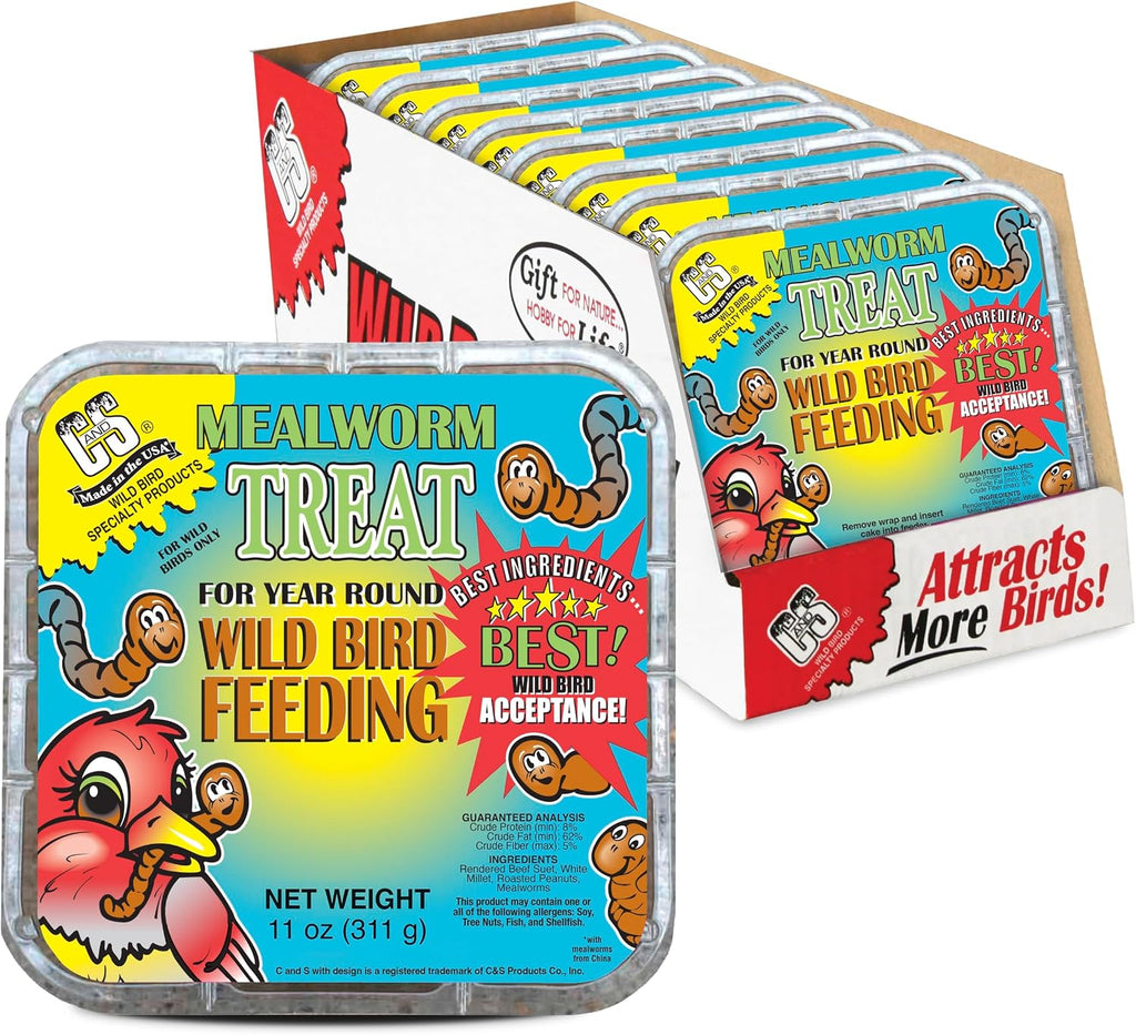 C&S Fruit n' Nut Suet Treat, Suet Cakes for Wild Birds, Pack of 8 - Image 13