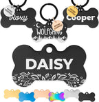 ExcelMark Pet ID Tags - Customized Dog and Cat Tags (Round, Gold) - Image 14