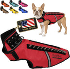 CoyoteVest SpikeVest Dog Harness | Stab-Resistant Protective Vest | Coyote Vest for Dogs | Defends Against Coyotes, Dogs, Birds of Prey | Reflective Safety, Made in USA (S-Neon Pink) - Image 10