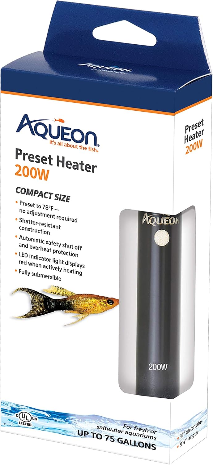 Aqueon Aquarium Fish Tank Preset Heater For Up To 40 Gallons, 100 Watts - Image 11