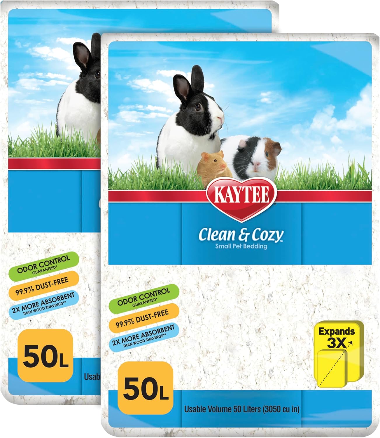 Kaytee Clean & Cozy White Paper Bedding, Made for Small Animals, 49.2 Liters - Image 10