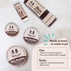 Natural Dog Company dog skin balm stick showing twist up mechanism
