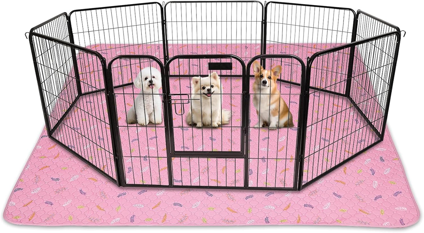 Sunheir Washable Pee Pads for Dogs , Thick Heavy Absorbency Reusable, Prevent Leakage, Waterproof , Non-Slip Pee Pads for Puppy Playpen, Crate, Whelping Box, Potty Training, Grey, 2 packs - Image 12