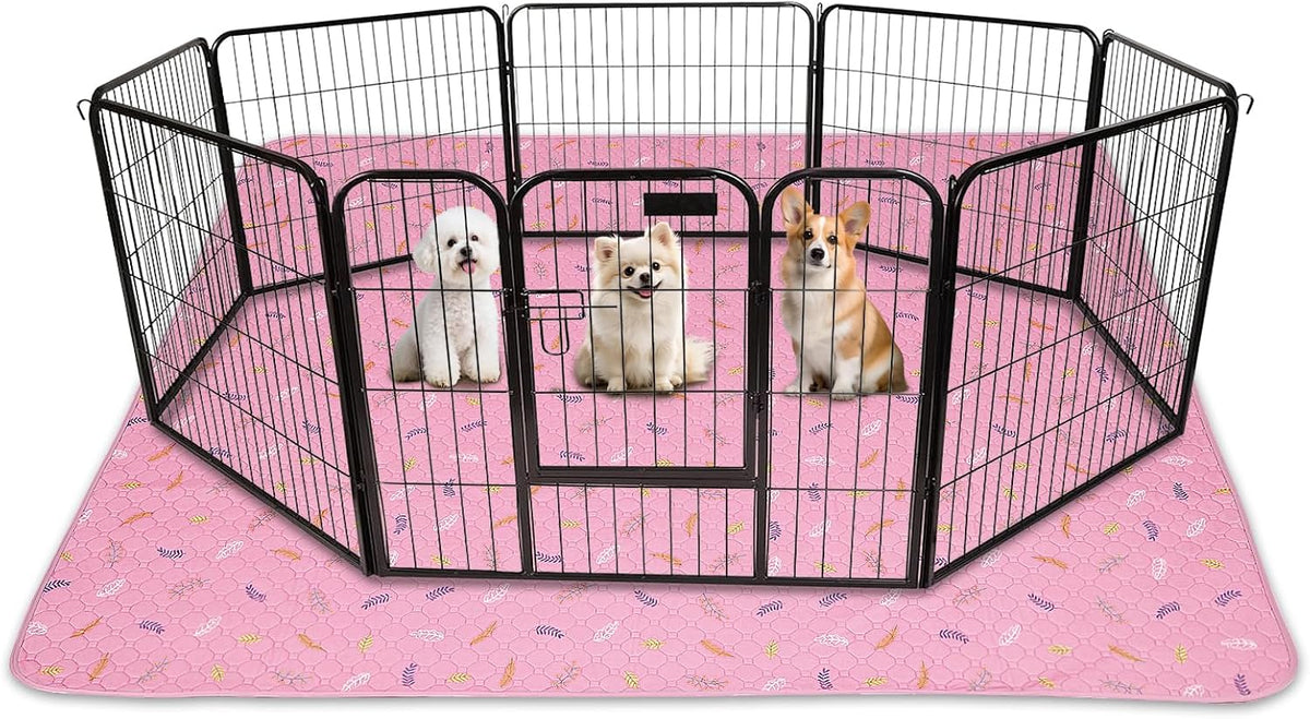 Sunheir Washable Pee Pads for Dogs , Thick Heavy Absorbency Reusable, Prevent Leakage, Waterproof , Non-Slip Pee Pads for Puppy Playpen, Crate, Whelping Box, Potty Training, Grey, 2 packs - Image 12