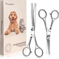 Freshly Bailey pet grooming scissors set front view professional grade safety shears