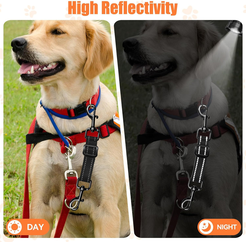 Heavy duty pet collar connector showing the adjustable buckle adjustment mechanism