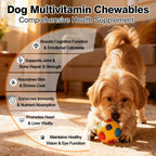 TzzyiC chewable dog multivitamins with melatonin side panel ingredients list