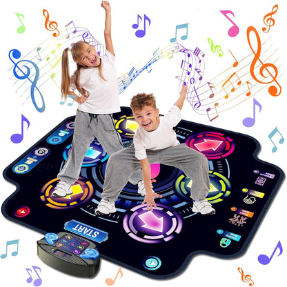 Ã£â‚¬ÂUpgradedÃ£â‚¬â€˜KIZJORYA Dance Mat for Kids, Electronic Light-up Dance Pad with Wireless Bluetooth 5 Speeds 9 Levels, Dancing Mat for Toddlers Music Game Dance Toy for Girls Boys 3 4 5 6 7 8 9 10+ Year Old - Image 1