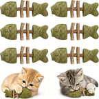 Interactive fishbone chew toy for boredom relief and pawing