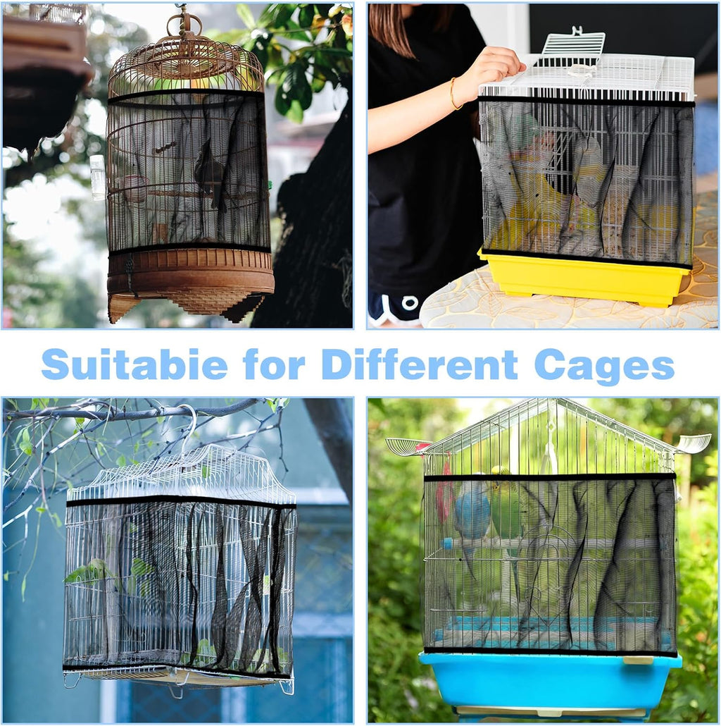 Close up of soft breathable nylon mesh fabric on bird net