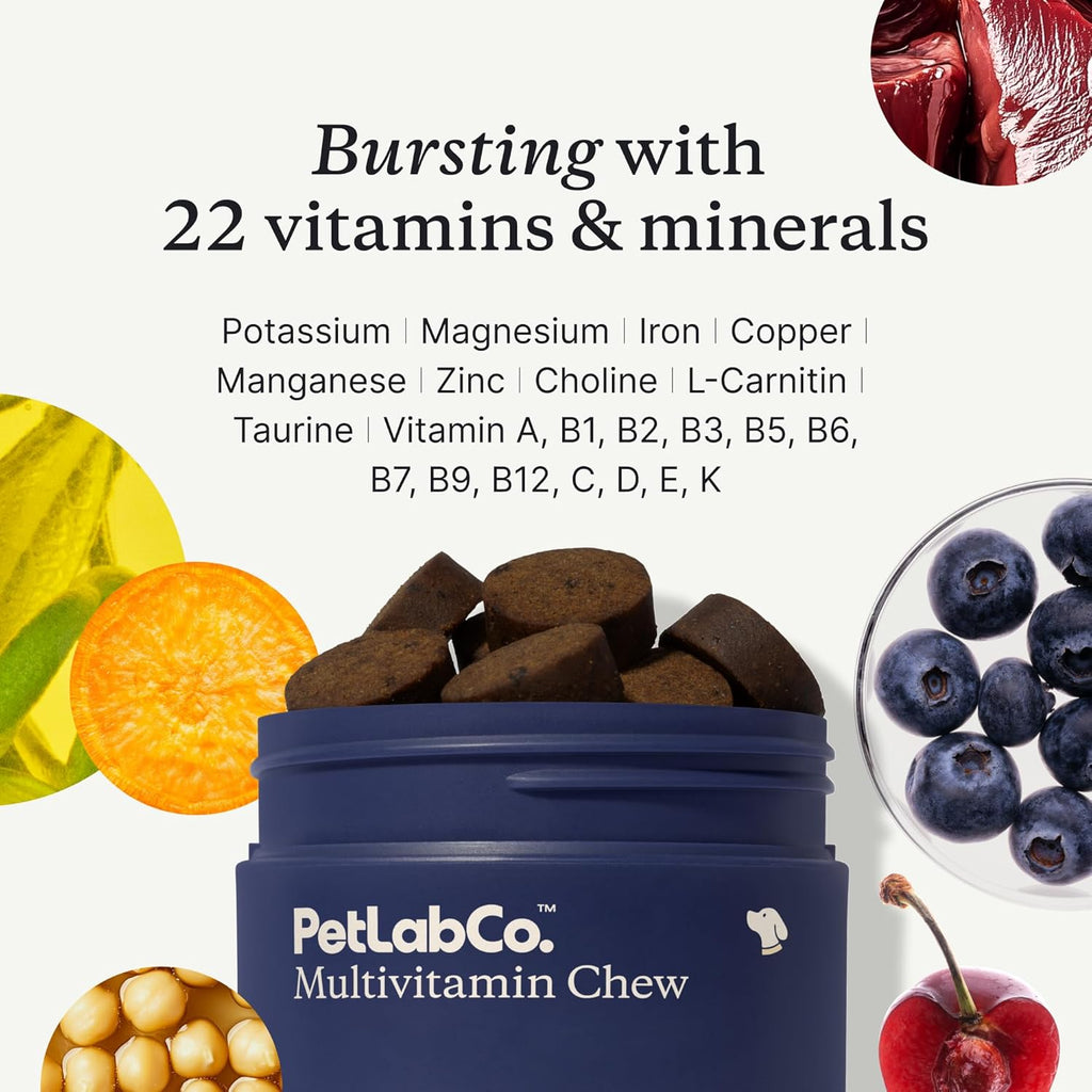 PetLab Co. dog multivitamin nutritional information side view