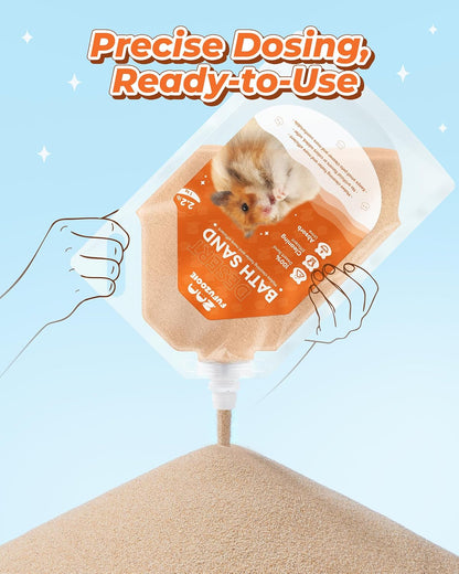 Fufuzooie sand bath for Syrian hamster