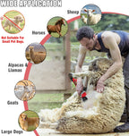 PAT JUUMG red professional sheep trimmer machine inside its protective carrying case