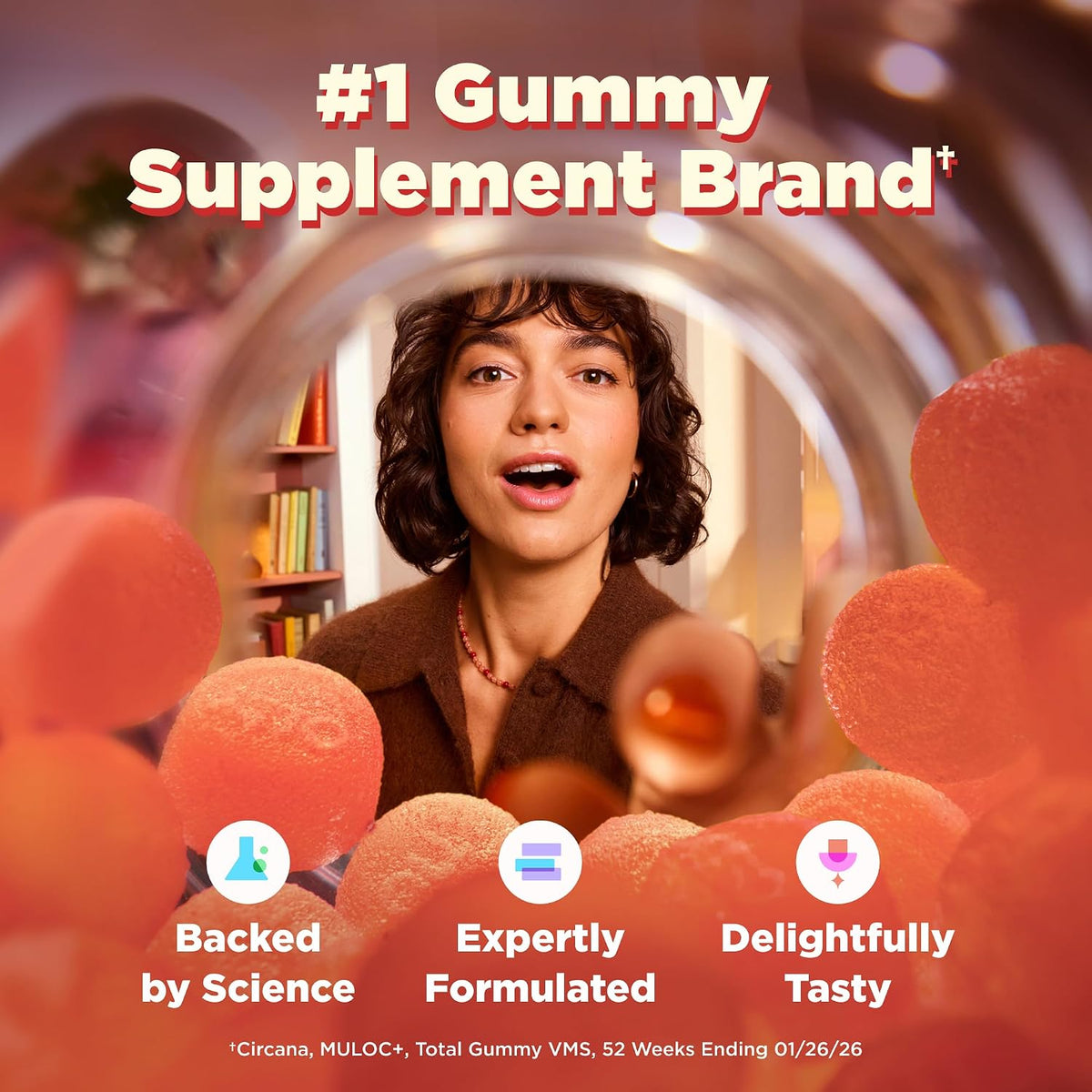 OLLY Probiotic and Prebiotic Gummy ingredient details