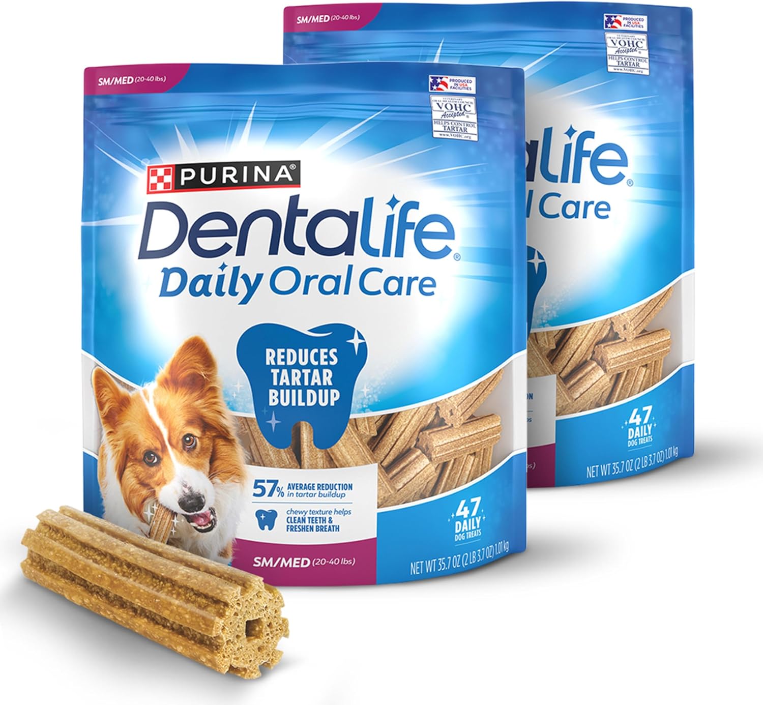 DentaLife Daily Oral Care Dog Treats for Small and Medium Dogs, Chewy Dental Treat to Freshen Breath and Fight Tartar, Chicken Flavor - 40 ct. Pouch - Image 13