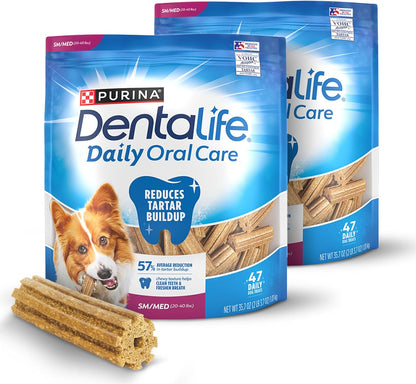 DentaLife Daily Oral Care Dog Treats for Small and Medium Dogs, Chewy Dental Treat to Freshen Breath and Fight Tartar, Chicken Flavor - 40 ct. Pouch - Image 13