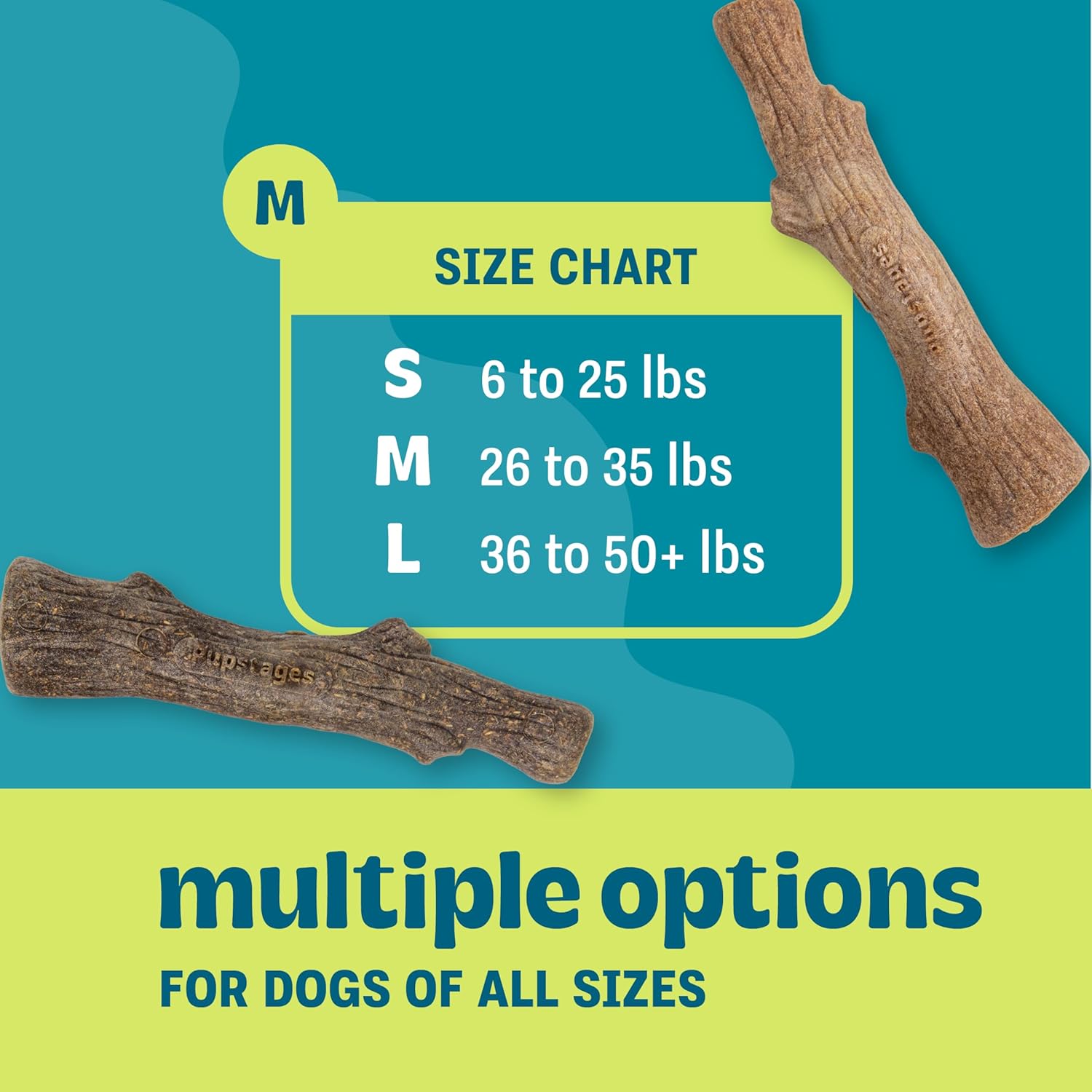 Authentic USA imported Pupstages dogwood chew toys