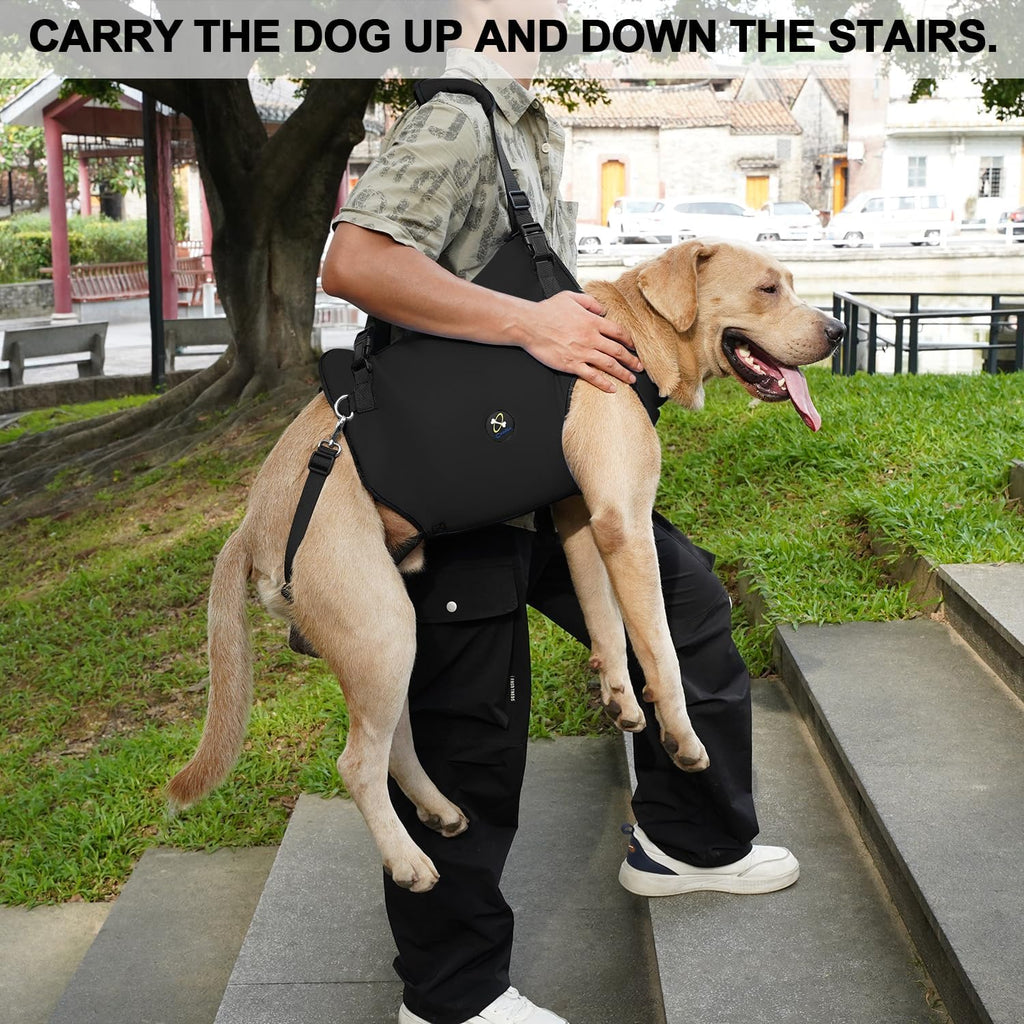 Coodeo dog mobility vest side profile for senior dogs