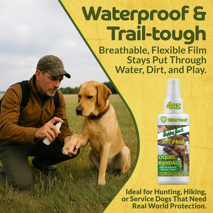Happy Jack wound care spray for pets showing application nozzle