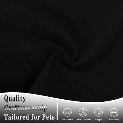High quality cotton dog shirt label detail