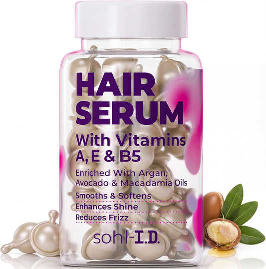 Sohl-I.D. Hair Serum Capsules front view showcasing the authentic imported packaging.