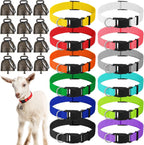 Patelai adjustable nylon goat collars front view