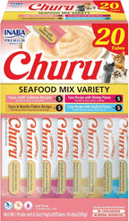 INABA Churu Cat Treats, Lickable, Squeezable Creamy Pure Cat Treat with Green Tea Extract & Taurine, 0.5 Ounces Each Tube, 50 Tubes, Tuna & Chicken Variety - Image 12