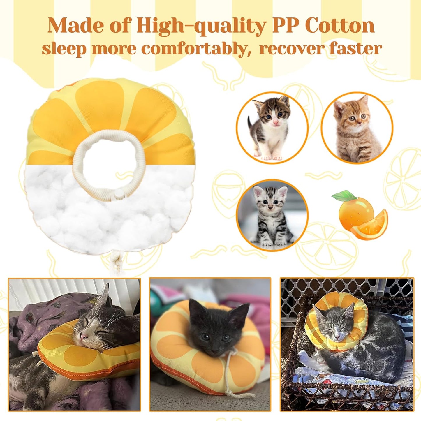 Jevnd small pet elizabethan collar with drawstring closure mechanism close up